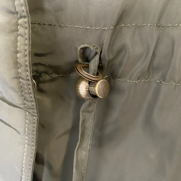 Sam Edelman Faux Fur Lined Water Repellent Hooded Raincoat - Picture 3 of 10